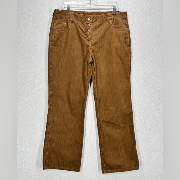 Sundance Pants - Sundance Brown Corduroy Button Fly Pants 16P Straight Leg